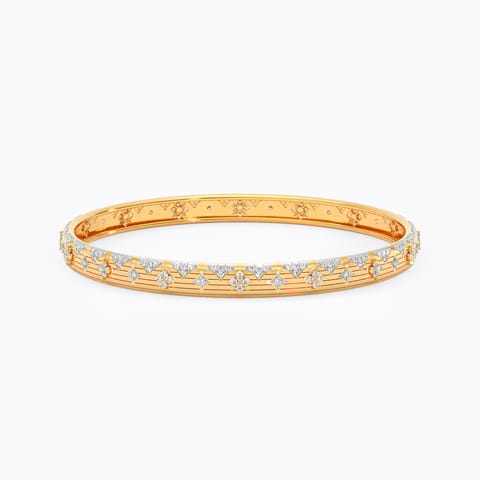 Splatter Textured Diamond Bangle