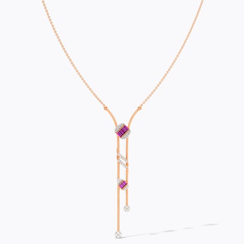 Serene Pink Gemstone Necklace