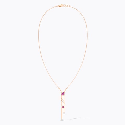 Serene Pink Gemstone Necklace