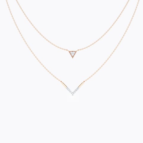 Victory Multi Layer Diamond Necklace