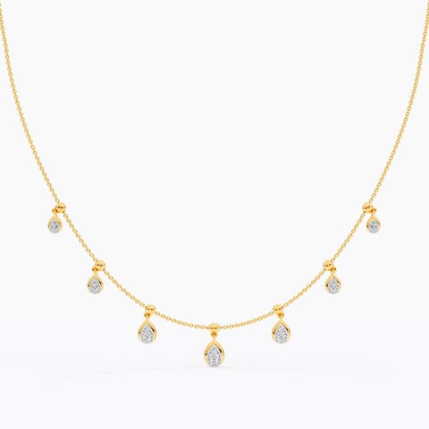 Kinetic Pear Diamond Necklace