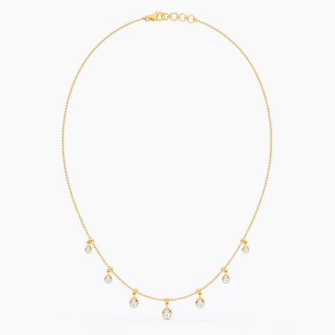 Kinetic Pear Diamond Necklace