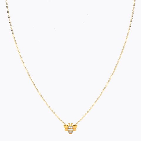 Bee Buzz 9KT Diamond Necklace