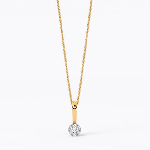 Sphere Grids Diamond Pendant