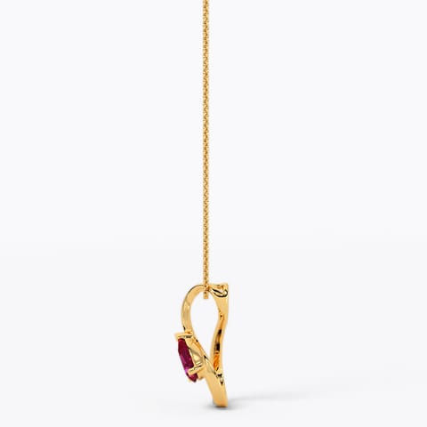 Sangria Infinity Gemstone Pendant