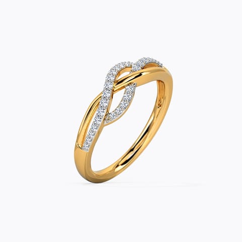 Charming Waves Diamond Ring