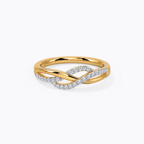 Charming Waves Diamond Ring