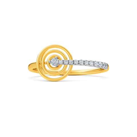 Radial Interlace Diamond Ring