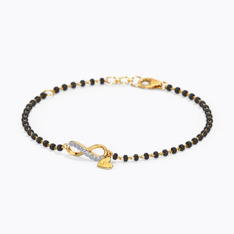 Eternal Infinity  Personalised Diamond Mangalsutra Bracelet