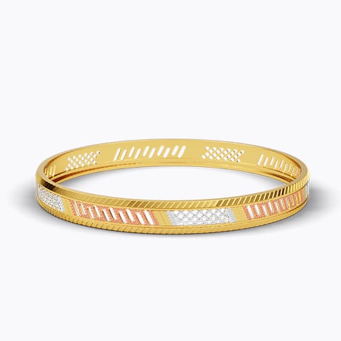 Gilded Sparkle 22KT Gold Bangle