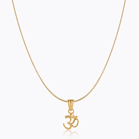 Divine Om 22KT Gold Pendant for Men