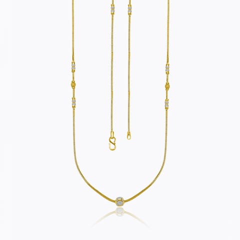 Glittering Dokia 22KT Gold Chain