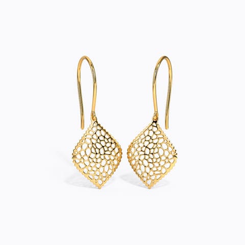 Finest Flora Gold Drop Earrings