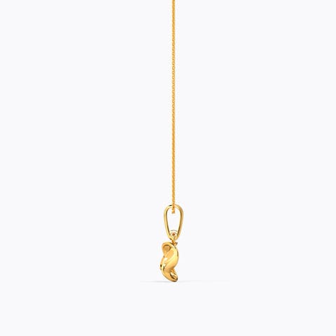 Swirling Shine Gold Pendant