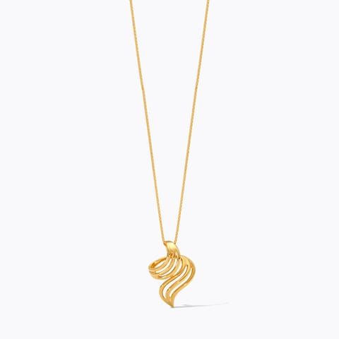 Cutout Crest 9KT Gold Pendant
