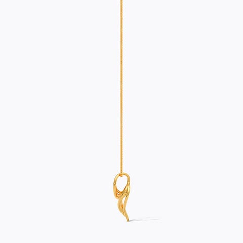 Cutout Crest 9KT Gold Pendant