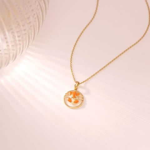 Beaming Ganesha Gold Pendant
