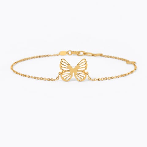 Cutout Butterfly Gold Bracelet