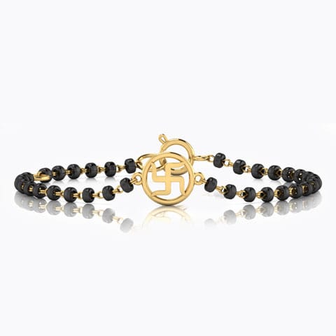 Swastik Baby Nazaria Gold Bracelet Set of 2