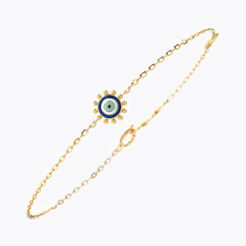 Petite Evil Eye Gold Bracelet